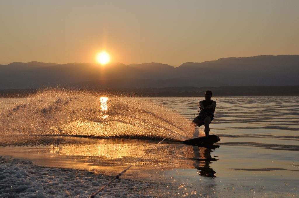 sunset wakeboard